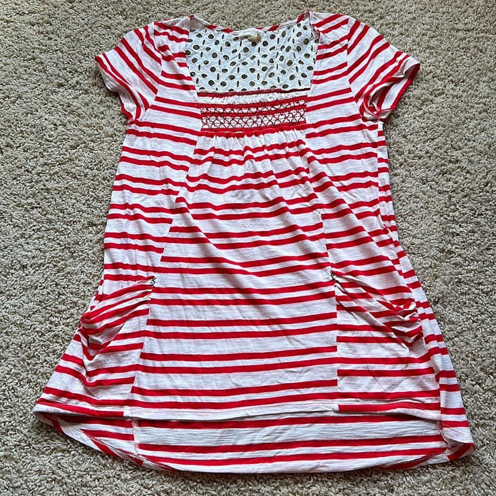 Anthropologie Meadow Rue Stripe Blouse Size Medium